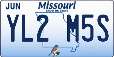 MO license plate YL2M5S