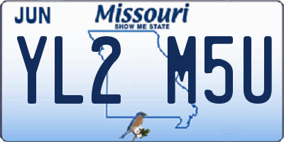 MO license plate YL2M5U