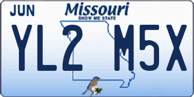 MO license plate YL2M5X