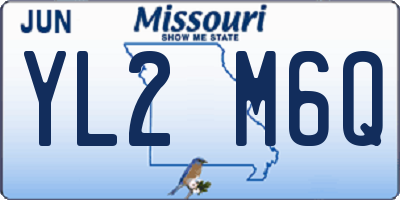 MO license plate YL2M6Q