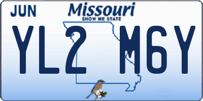 MO license plate YL2M6Y