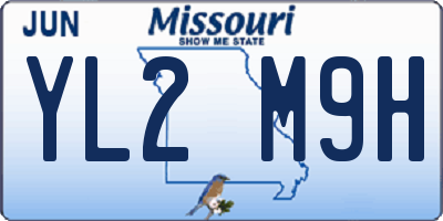 MO license plate YL2M9H