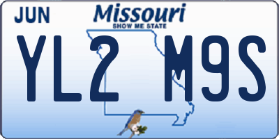 MO license plate YL2M9S