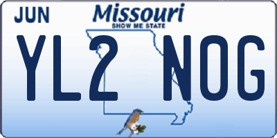 MO license plate YL2N0G