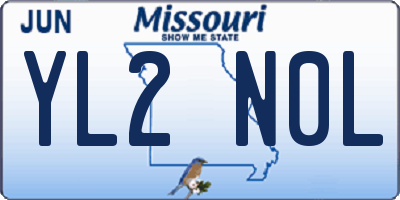 MO license plate YL2N0L