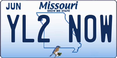 MO license plate YL2N0W