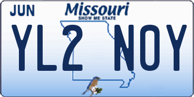 MO license plate YL2N0Y