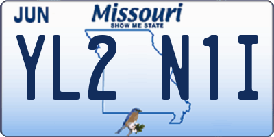 MO license plate YL2N1I