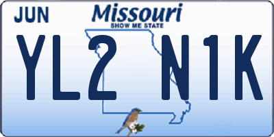 MO license plate YL2N1K