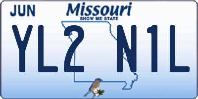 MO license plate YL2N1L