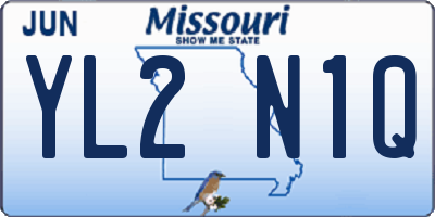 MO license plate YL2N1Q