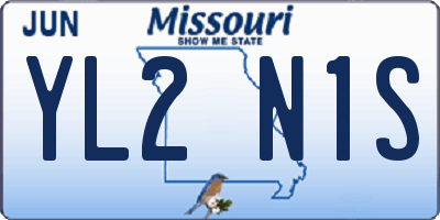MO license plate YL2N1S