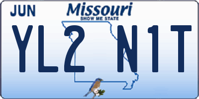 MO license plate YL2N1T