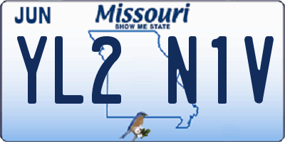 MO license plate YL2N1V