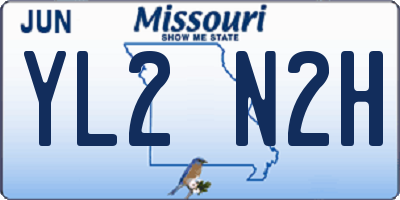 MO license plate YL2N2H