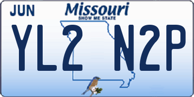 MO license plate YL2N2P