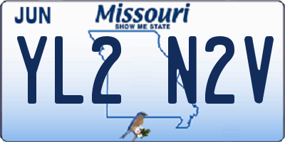 MO license plate YL2N2V