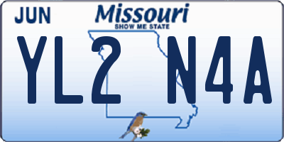 MO license plate YL2N4A