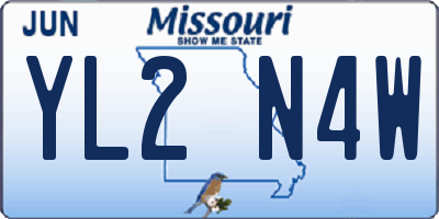 MO license plate YL2N4W