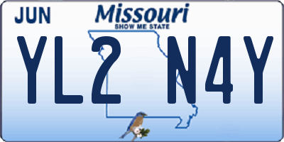 MO license plate YL2N4Y