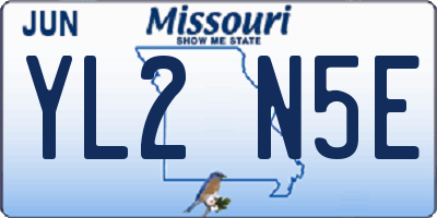 MO license plate YL2N5E