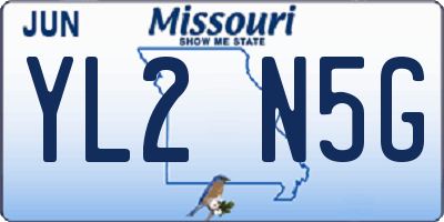 MO license plate YL2N5G