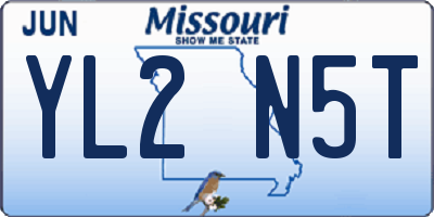 MO license plate YL2N5T