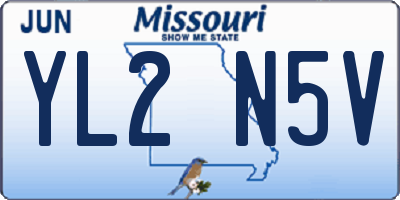 MO license plate YL2N5V