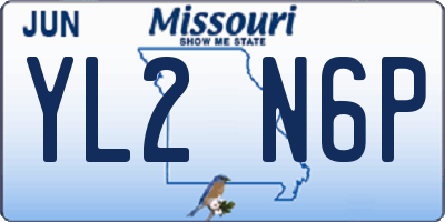 MO license plate YL2N6P