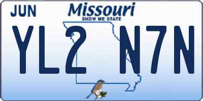MO license plate YL2N7N