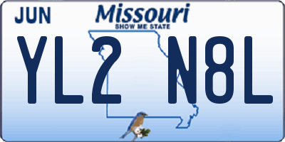 MO license plate YL2N8L