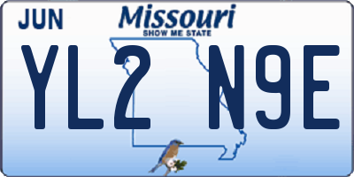 MO license plate YL2N9E