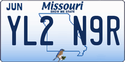 MO license plate YL2N9R