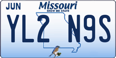 MO license plate YL2N9S