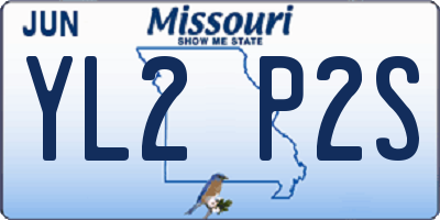 MO license plate YL2P2S