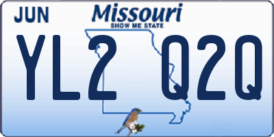MO license plate YL2Q2Q