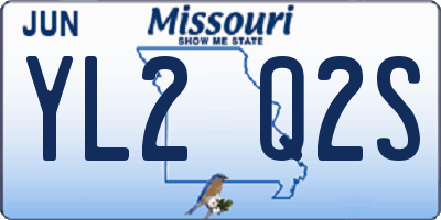 MO license plate YL2Q2S