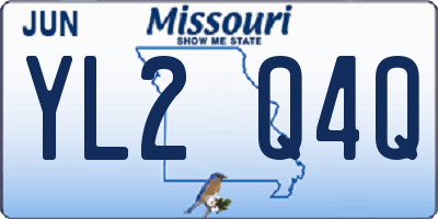 MO license plate YL2Q4Q