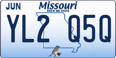 MO license plate YL2Q5Q