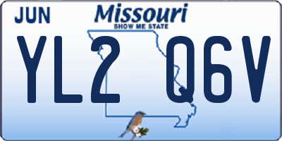 MO license plate YL2Q6V