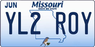 MO license plate YL2R0Y