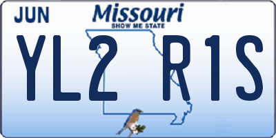 MO license plate YL2R1S