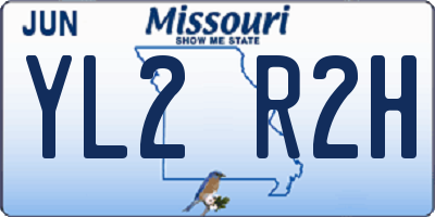 MO license plate YL2R2H
