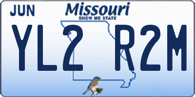 MO license plate YL2R2M