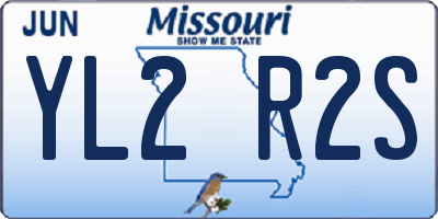 MO license plate YL2R2S