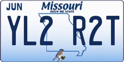 MO license plate YL2R2T
