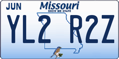 MO license plate YL2R2Z
