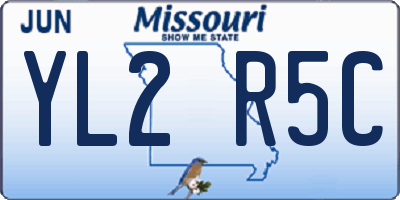 MO license plate YL2R5C