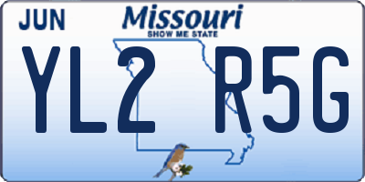 MO license plate YL2R5G