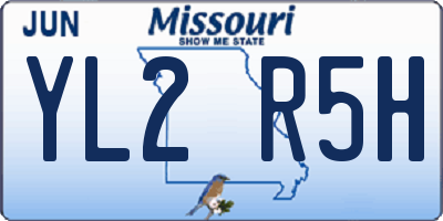 MO license plate YL2R5H